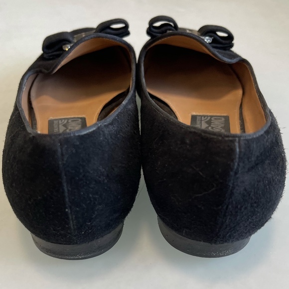 Salvatore Ferragamo Scotty Loafers - Black Velvet - Size 6.5 - Silver buckle - Picture 3 of 9